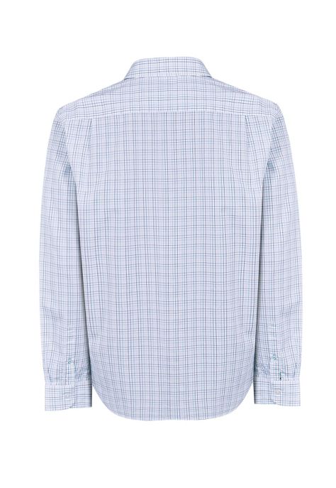Camisa Algodón Orgánico Azul Lighter Hombre -1