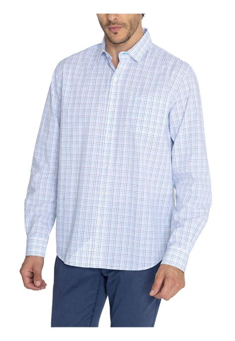 Camisa Algodón Orgánico Azul Lighter Hombre -4