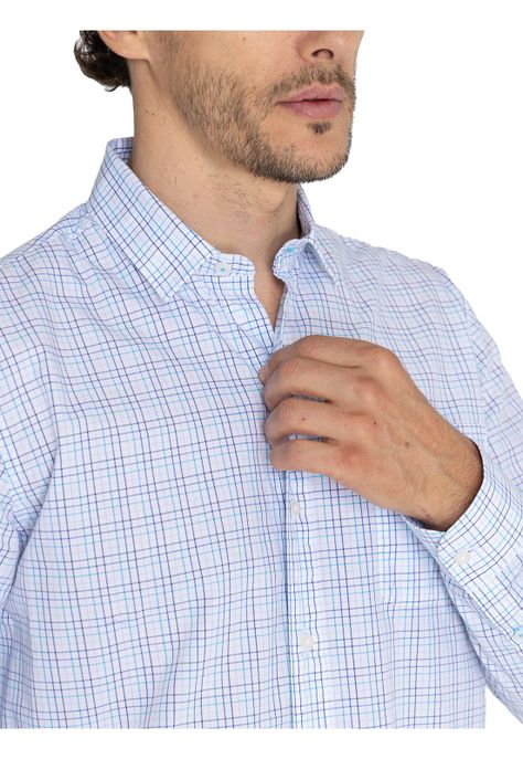 Camisa Algodón Orgánico Azul Lighter Hombre -6