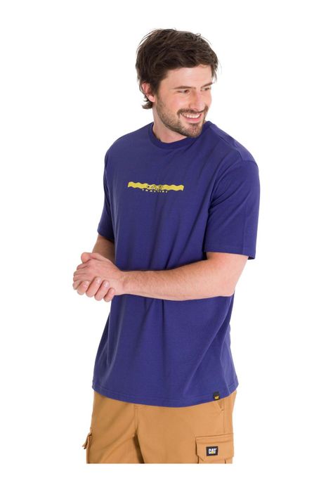 Polera Casual Projects Graphic 5 Hombre Indigo-0