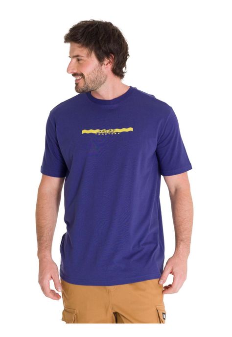 Polera Casual Projects Graphic 5 Hombre Indigo-1