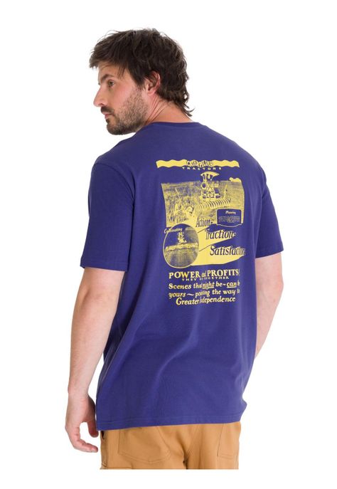 Polera Casual Projects Graphic 5 Hombre Indigo-3