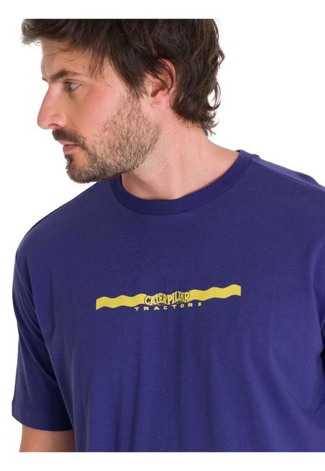 Polera Casual Projects Graphic 5 Hombre Indigo-4