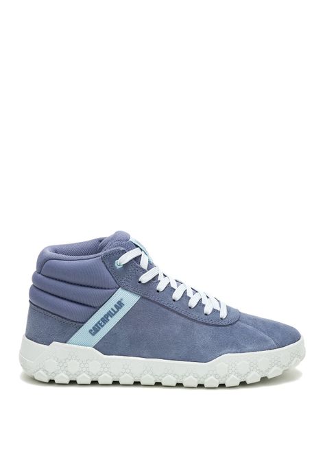 Zapatilla con caña Gamuza Mujer Hex + Mid Azul -1