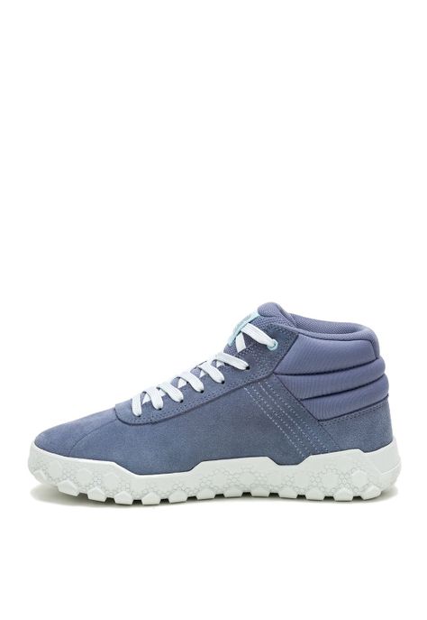 Zapatilla con caña Gamuza Mujer Hex + Mid Azul -4