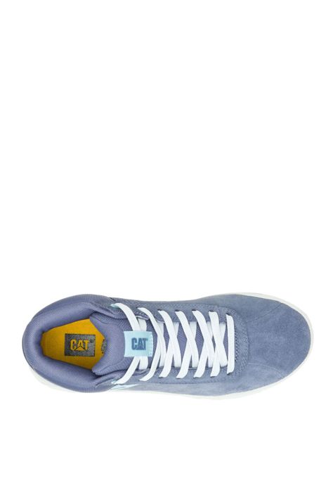 Zapatilla con caña Gamuza Mujer Hex + Mid Azul -6