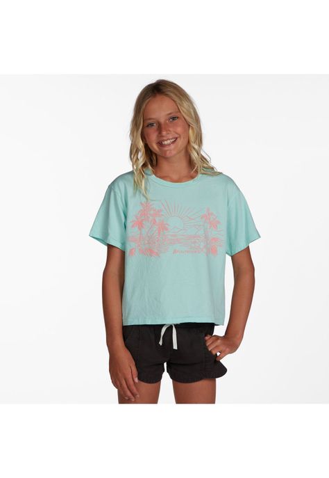 Polera M/C Niña Toes In The San G Te Celeste-0