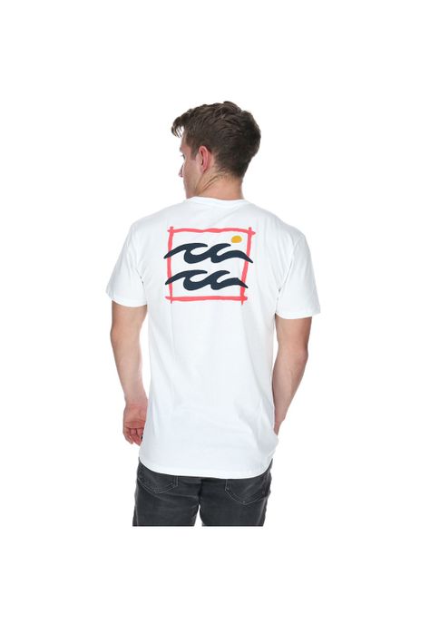 Polera M/C Hombre Crayon Wave S Pol Celeste-2