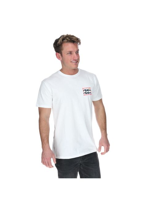 Polera M/C Hombre Crayon Wave S Pol Celeste-3