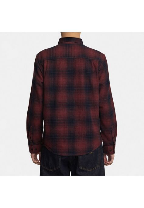 Camisa M/L Hombre Vesuvio Flannel M Wv Rojo-1