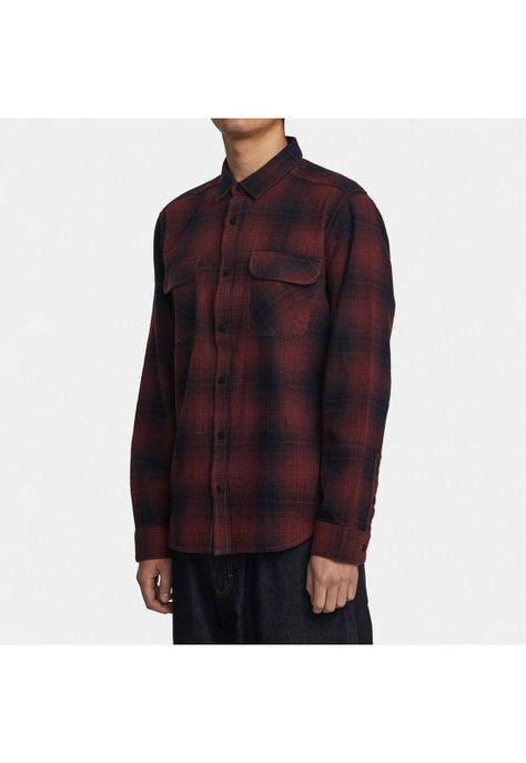 Camisa M/L Hombre Vesuvio Flannel M Wv Rojo-4