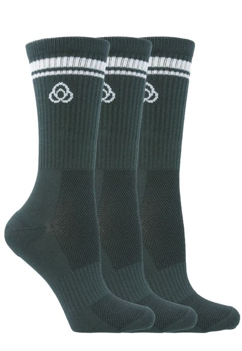 Pack 3 Calcetines Mujer Crew Cut Pro Verde-1