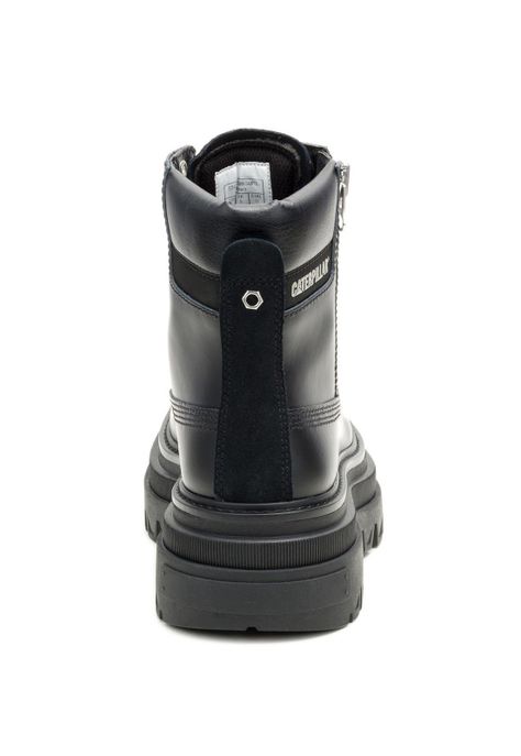 Botín Gamuza Bolder Zip Mujer Negro-5