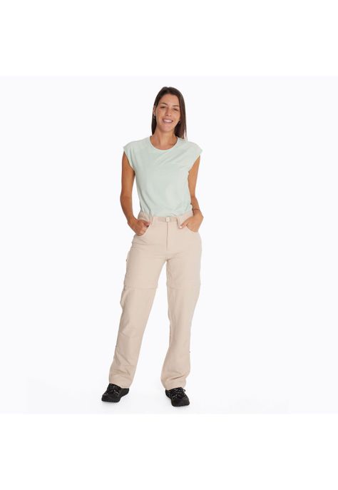Pantalón Mujer Detachable Beige-6