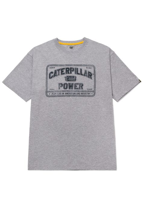 Polera Manga Corta Hombre Caterpillar PowerGris-0