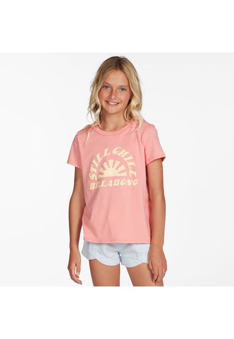Polera M/C Niña Still Chill G Tees Rosado-0