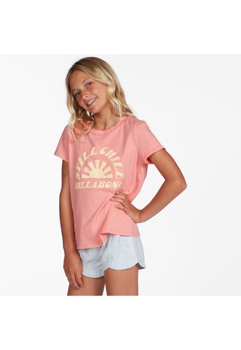 Polera M/C Niña Still Chill G Tees Rosado-1