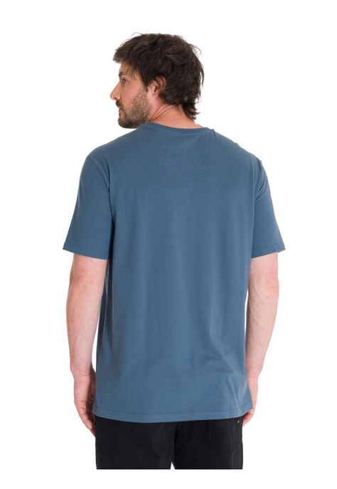 Polera Equipment Graphic 1 Hombre Azul Acero-3