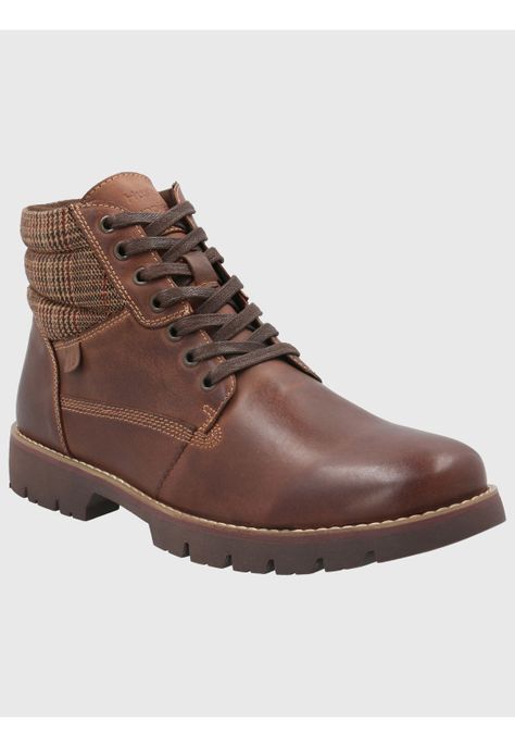 Botin Cuero Hombre Rosco Café-0