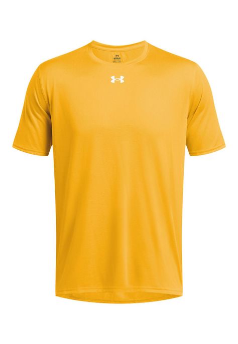 Polera Manga Corta Tech Hombre Amarillo-0