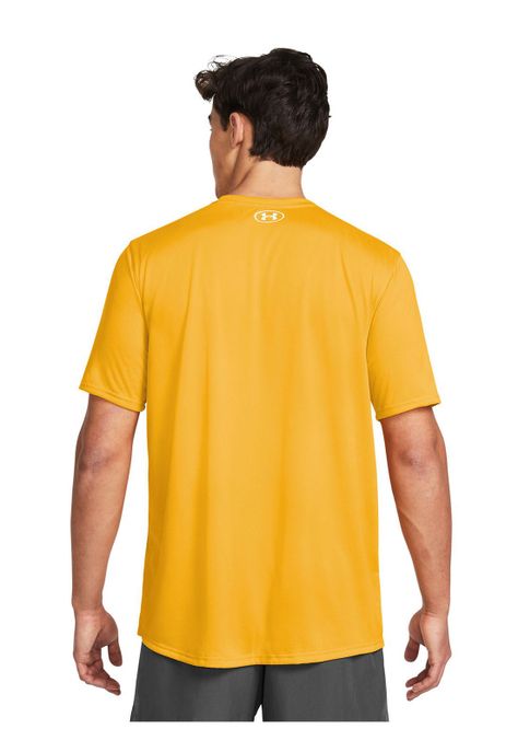 Polera Manga Corta Tech Hombre Amarillo-4