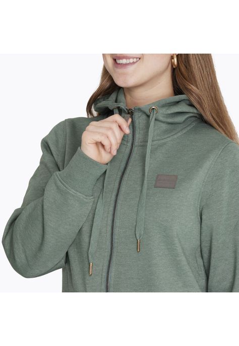 Polerón Zipper Sweater Verde Mujer-4