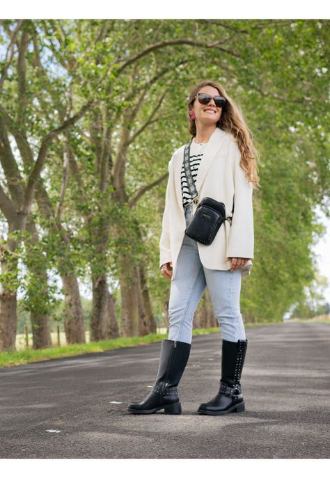 Bota Bastya Mujer Negro-1