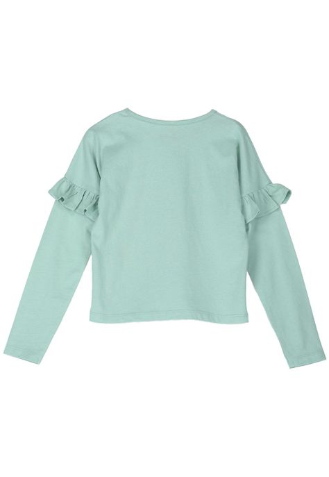 Polera Niña Butterfly Verde Claro-1