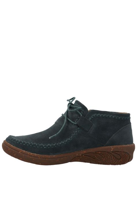 Botín Cuero Mujer Cipres Azul-4