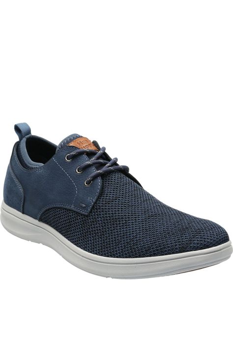 Zapatilla Cuero Hombre Port Azul-0