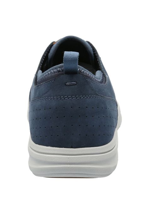 Zapatilla Cuero Hombre Port Azul-5