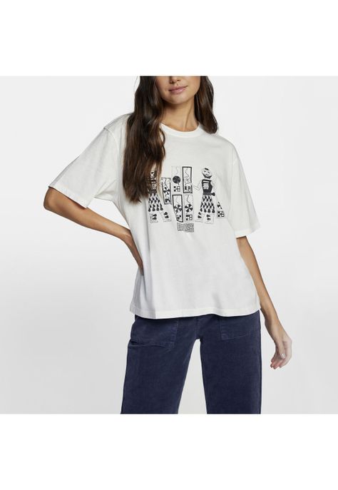 Polera M/C Mujer Leines Tribe Ss Blanco-0