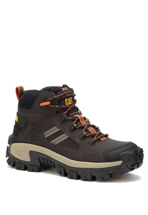 Bota cuero Invader Mid Vent Ct Café Hombre-0