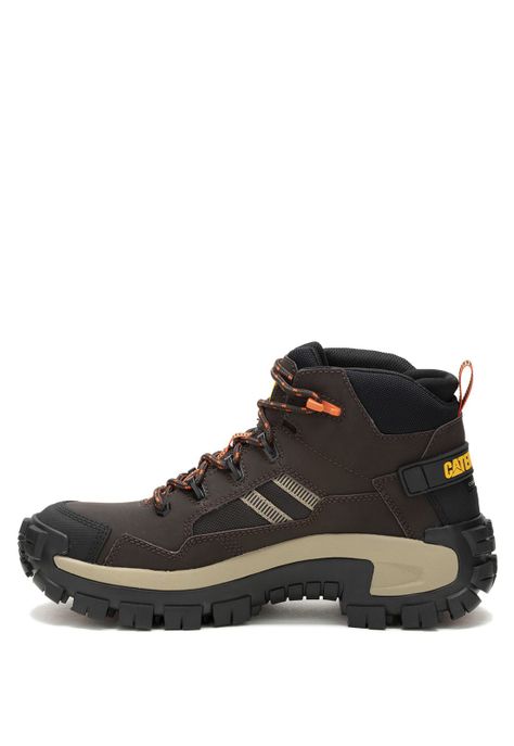 Bota cuero Invader Mid Vent Ct Café Hombre-3