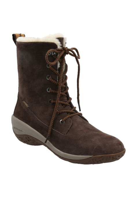 Bota Cuero Mujer Madras Chocolate-0