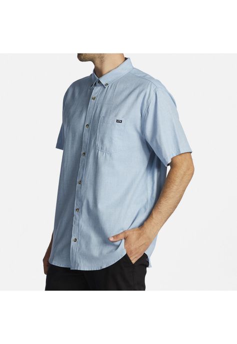 Camisa M/C Hombre All Day M Wvtp Celeste-1