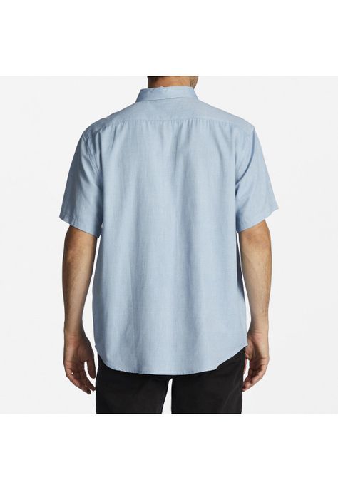 Camisa M/C Hombre All Day M Wvtp Celeste-3