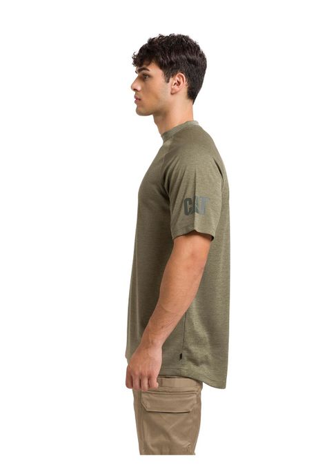 Polera M/Corta Lightweight Cooling Crw Hombre Verde-3