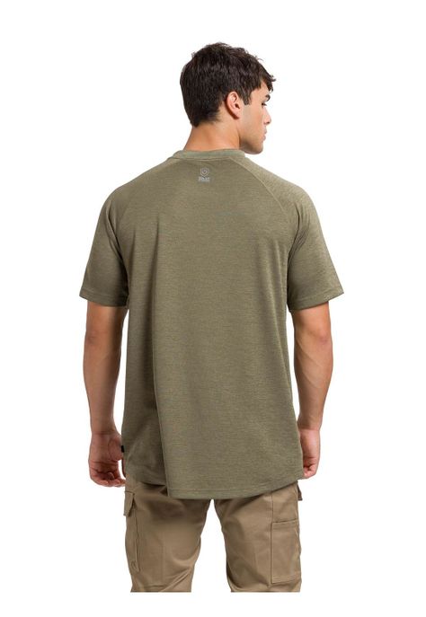 Polera M/Corta Lightweight Cooling Crw Hombre Verde-4