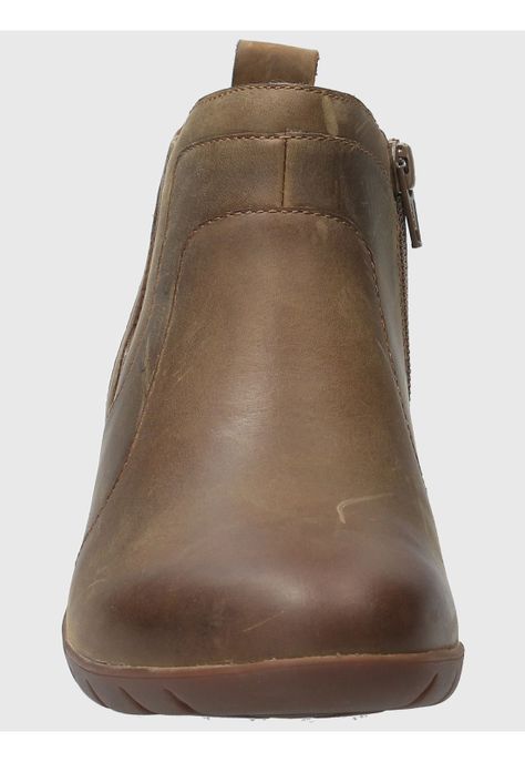 Botin Cuero Mujer Ever Café-3