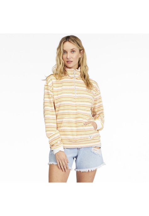 Polerón Mujer Retro Summer Amarillo-0