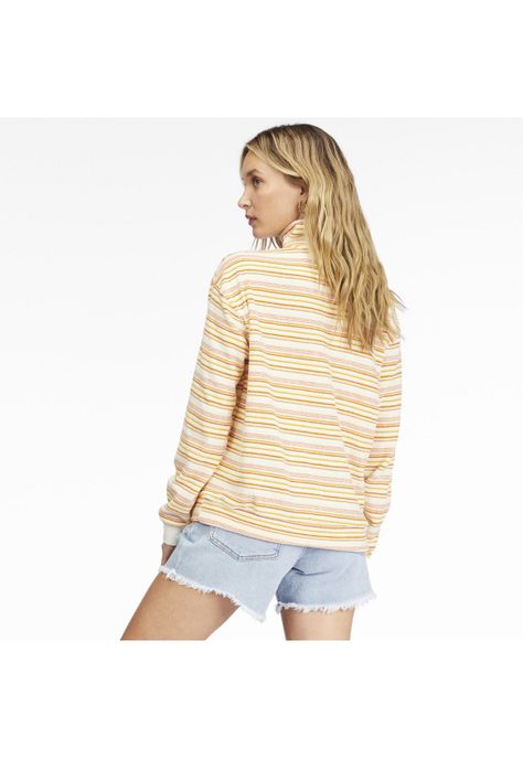 Polerón Mujer Retro Summer Amarillo-1