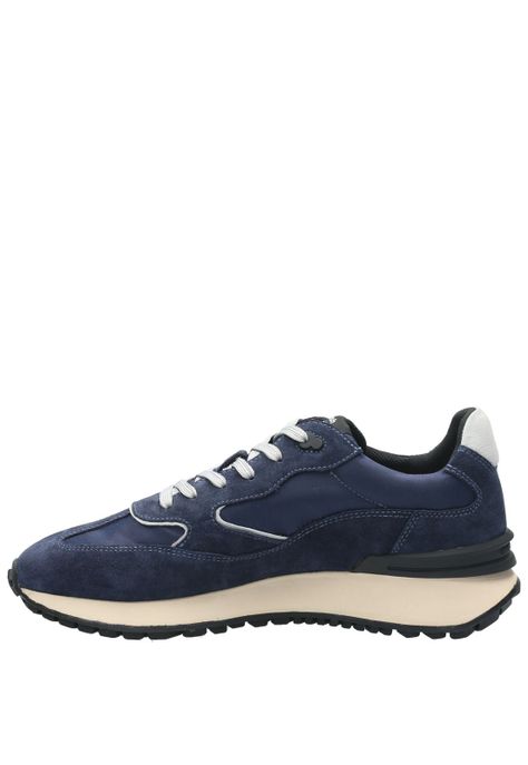 Zapatilla Cuero Hombre Gante Azul-5