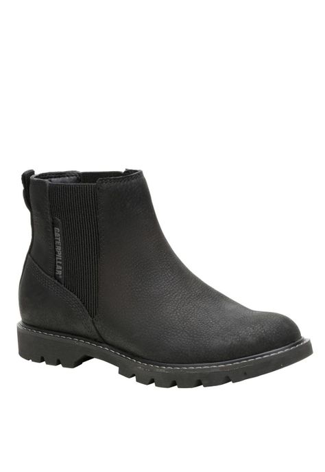 Botin Cuero Mujer Colorado Chelsea Negro-0