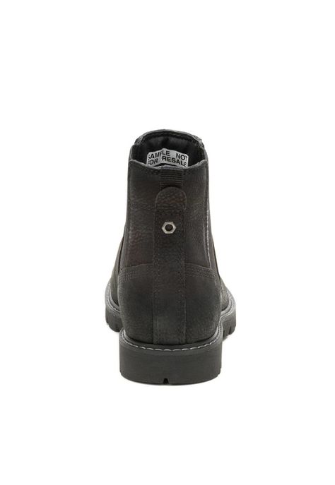Botin Cuero Mujer Colorado Chelsea Negro-5