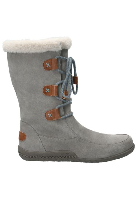 Bota Cuero Mujer Telme Gris-0