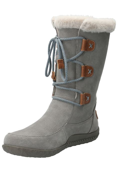 Bota Cuero Mujer Telme Gris-3