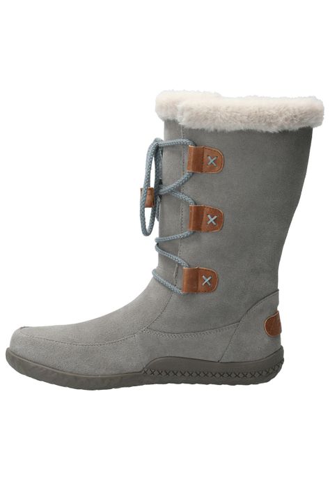 Bota Cuero Mujer Telme Gris-4