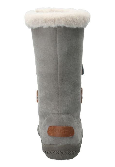 Bota Cuero Mujer Telme Gris-5