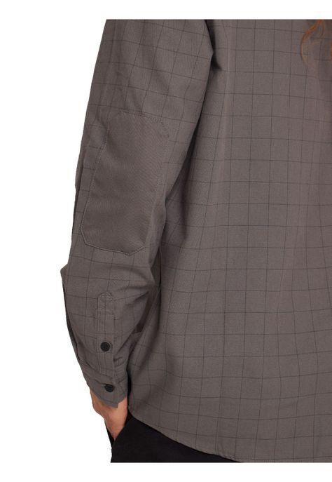 Camisa Manga Larga Hombre Gris-4